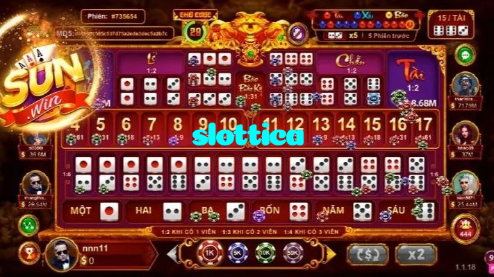 slottica casino presented on mobile device in Pakistan with slots and live games